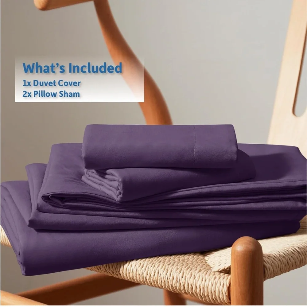 Nestl Purple California King Duvet Cover Set - Picture 5 of 5